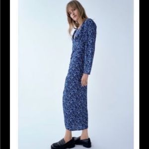 Zara floral print dress, only tried on at home, too small for me